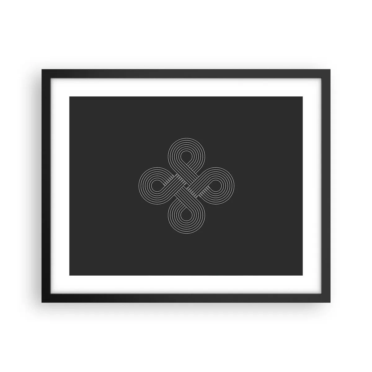 Poster in einem schwarzem Rahmen - Im keltischen Geist - 50x40 cm
