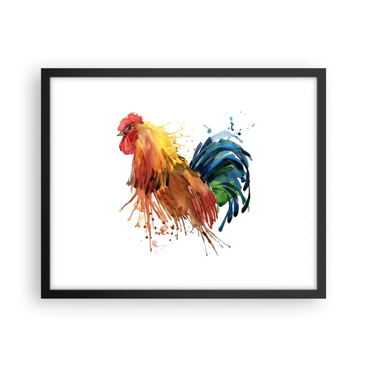 Poster in einem schwarzem Rahmen - Königliches Gewand, königlicher Stolz - 50x40 cm