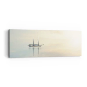 Bild auf Leinwand - Leinwandbild - Im Meer der Stille - 90x30 cm
