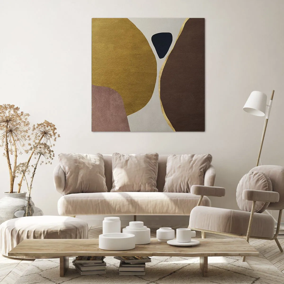 Bild auf Leinwand - Leinwandbild - Abstraktion – ein Ort im Raum - 30x30 cm