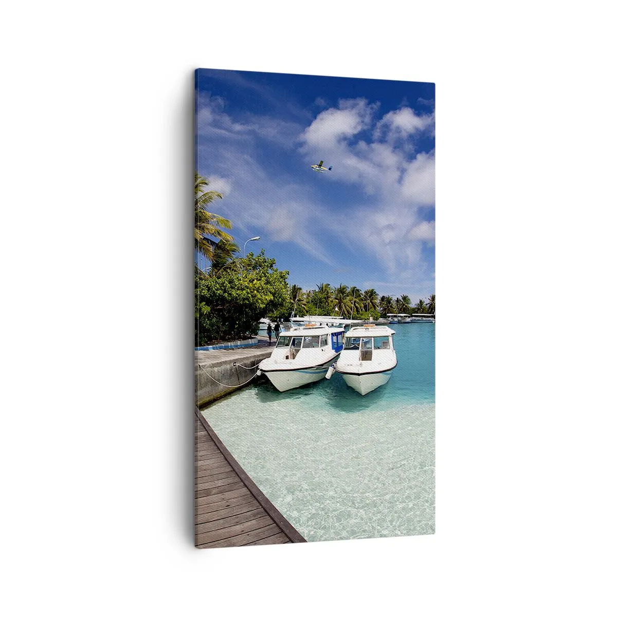 Bild auf Leinwand - Leinwandbild - Doch das Paradies gibt es - 45x80 cm