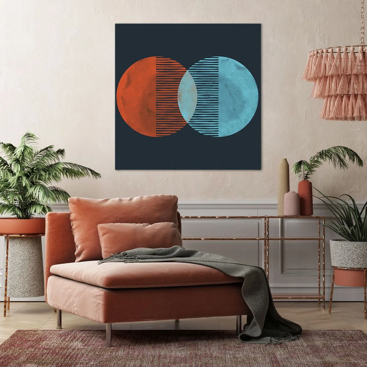 Bild auf Leinwand - Leinwandbild - Astronomische Fantasie - 70x70 cm