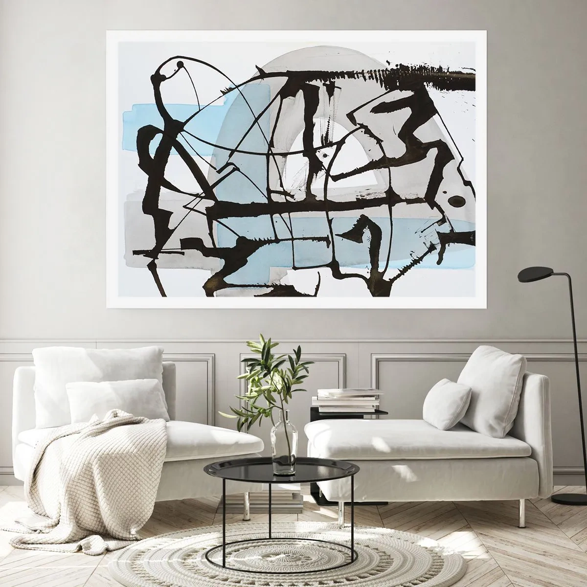 Poster - Trotzdem blau - 91x61 cm