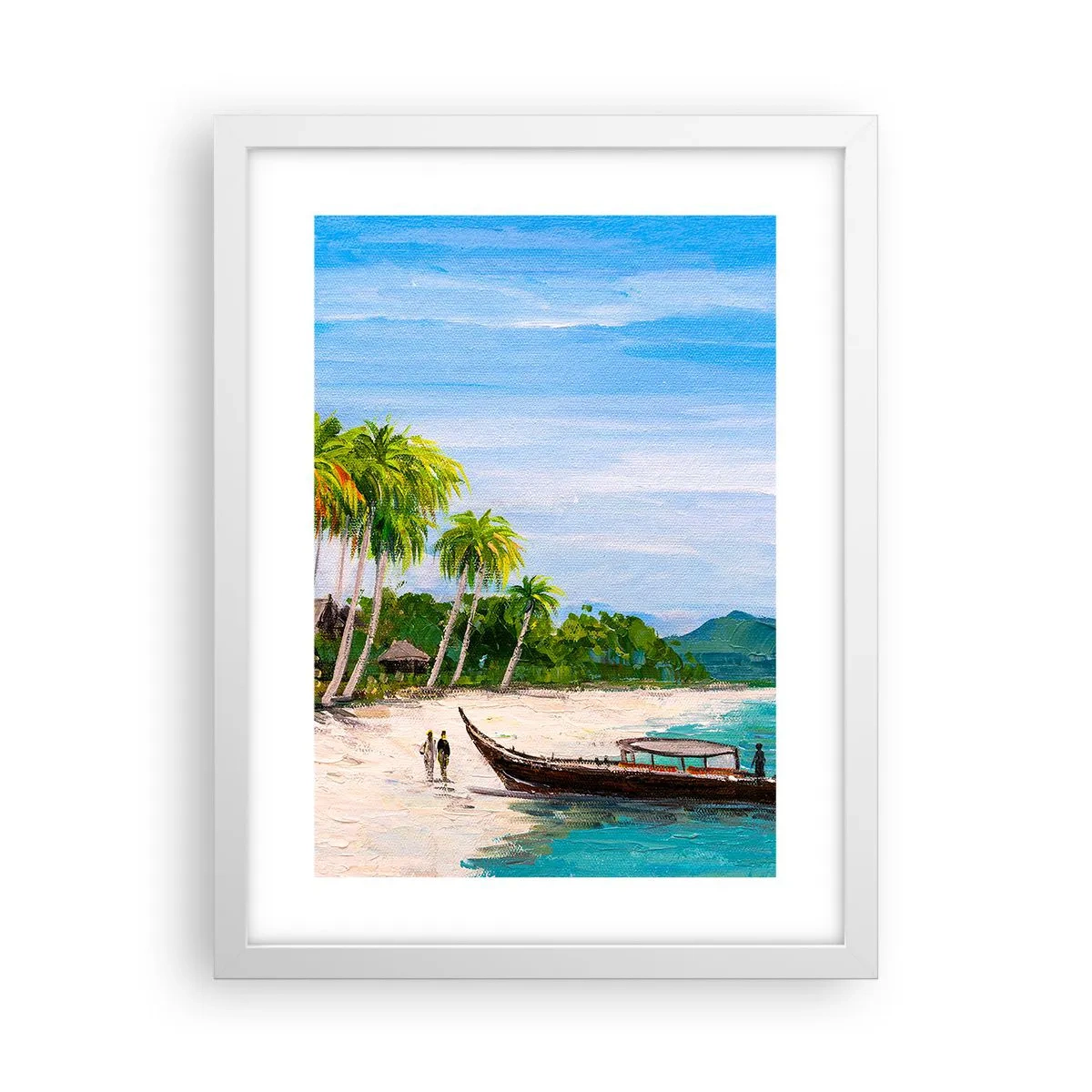 Poster in einem weißen Rahmen - Exotischer Traum - 30x40 cm