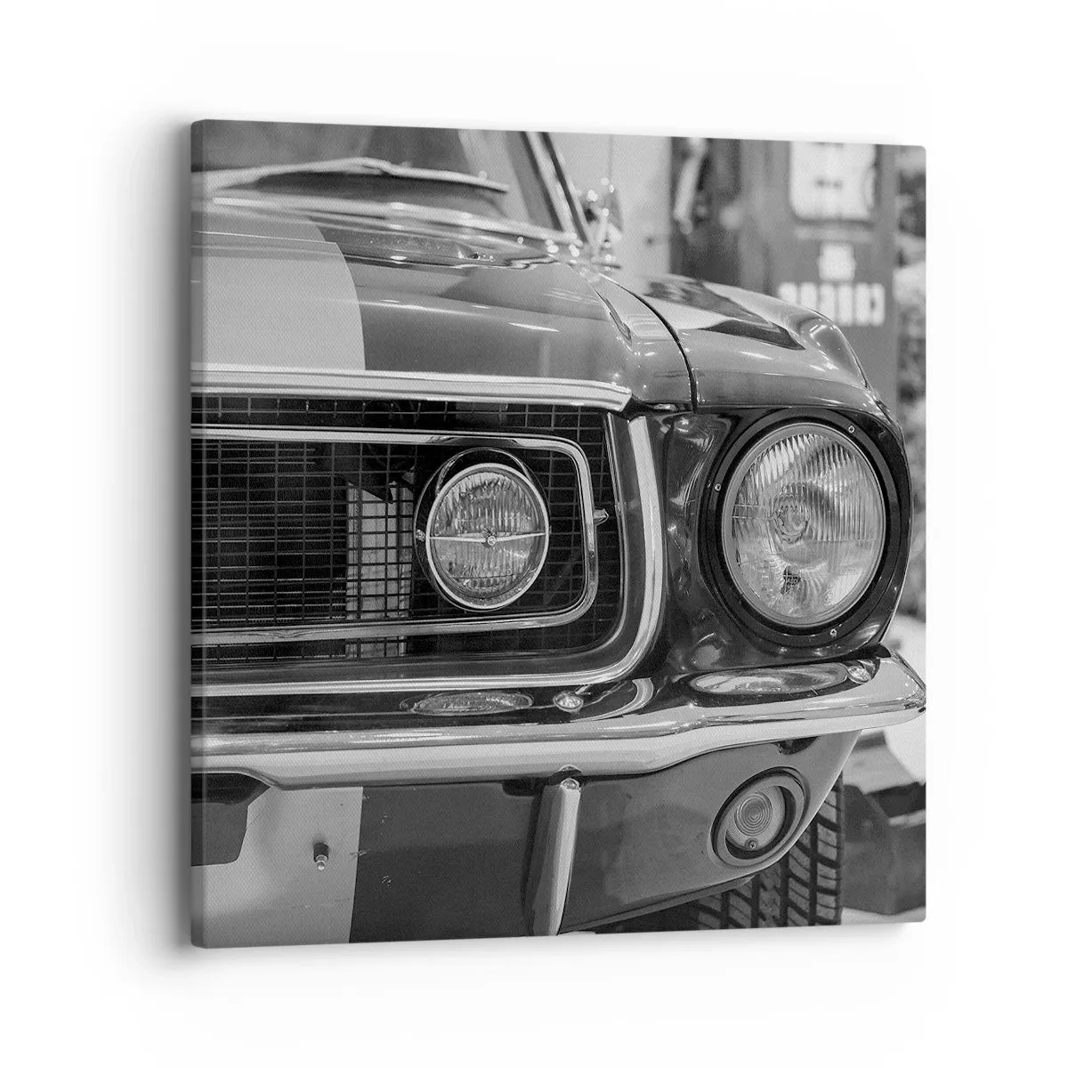 Bild auf Leinwand - Leinwandbild - Wilder Ritt - 40x40 cm