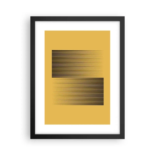 Poster in einem schwarzem Rahmen - Quadratur der Gegensätze - 30x40 cm