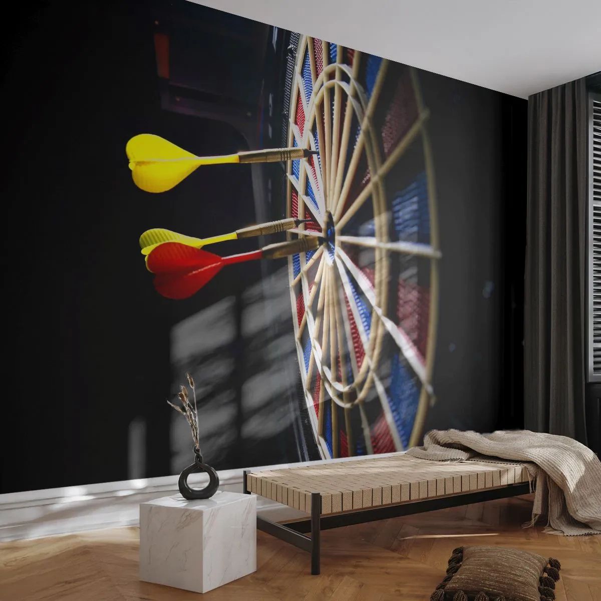 Fototapete Premium Sand - Auf den Punkt gebracht - Sport, Rivalität, Spiel - 100x70 cm