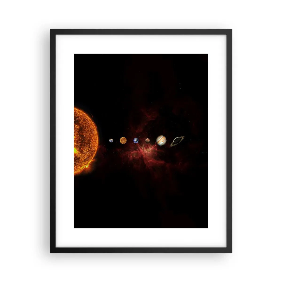 Poster in einem schwarzem Rahmen - Unsere Nachbarschaft - 40x50 cm