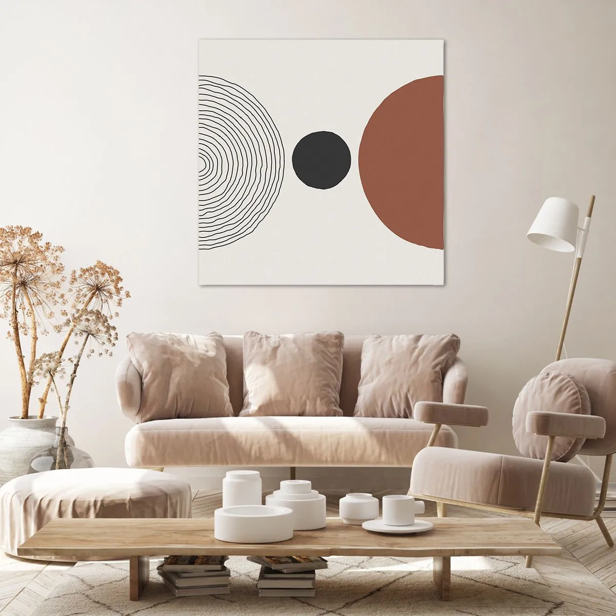 Bild auf Leinwand - Leinwandbild - Das Zentrum der Aufmerksamkeit - 50x50 cm