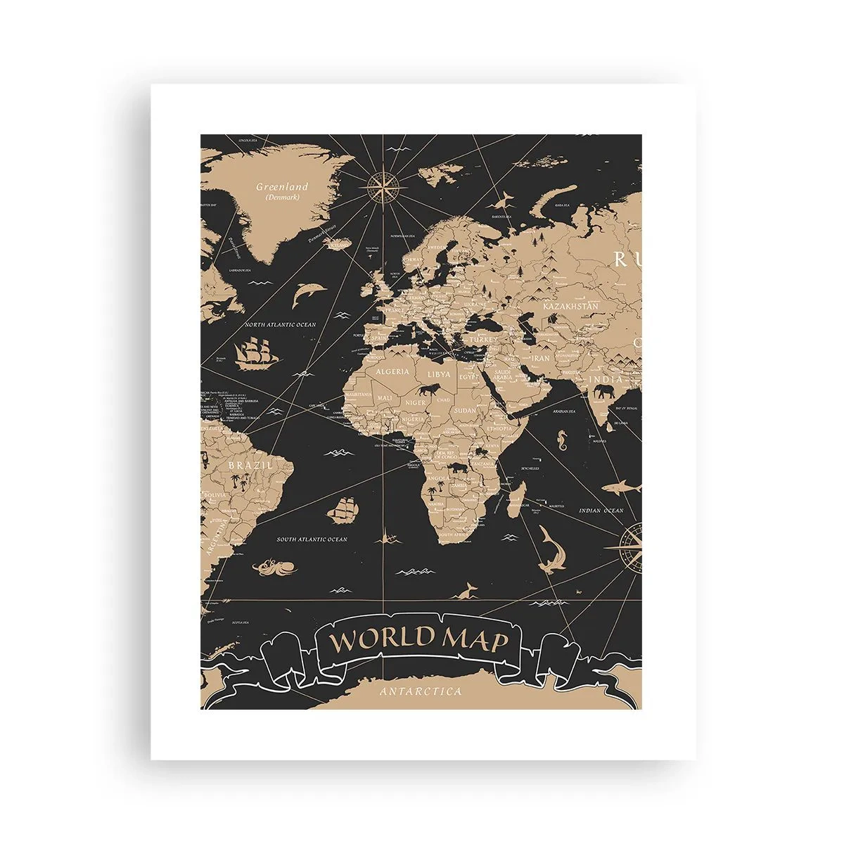 Poster - Die Grenzen meiner Welt - 40x50 cm