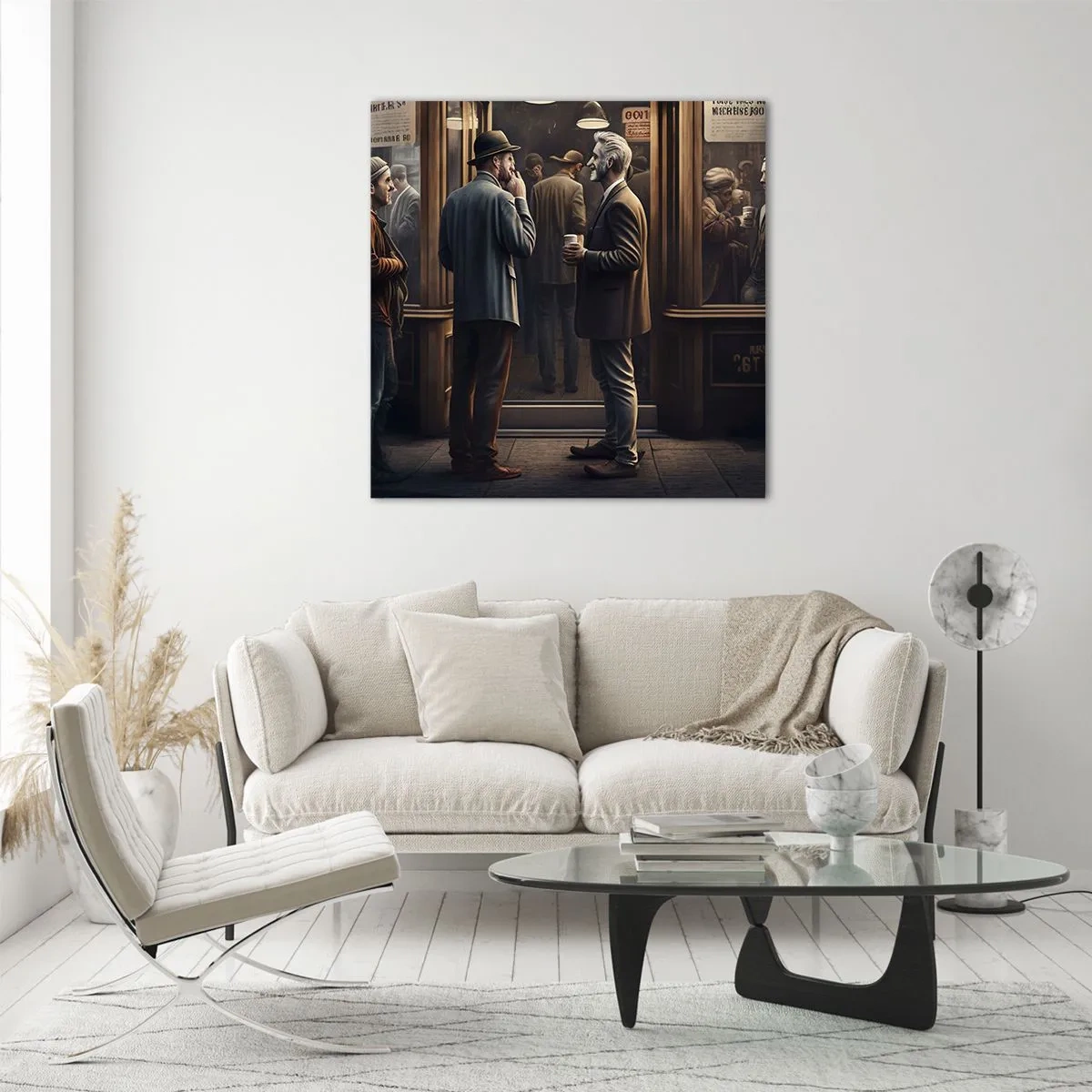 Glasbild - Bild auf glas - Gute Zeit des Tages - 70x70 cm