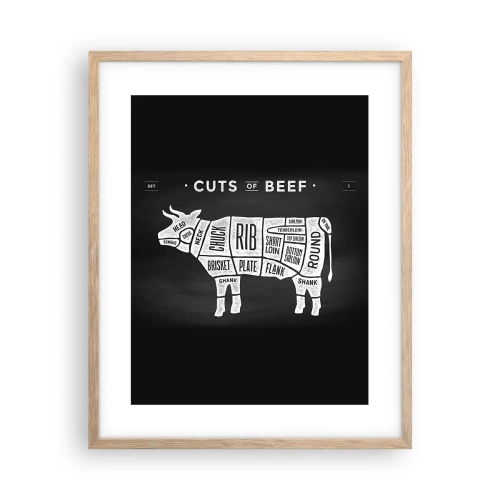 Poster in einem Rahmen aus heller Eiche - Metzger Grundierung - 40x50 cm