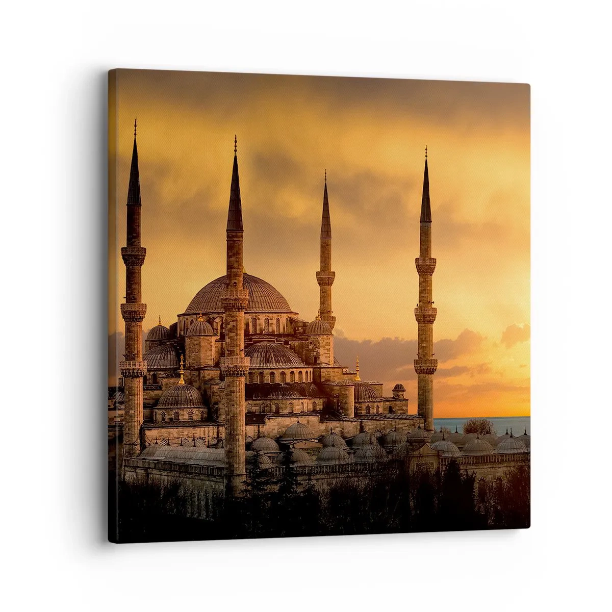 Bild auf Leinwand - Leinwandbild - Gott ist großartig - 30x30 cm