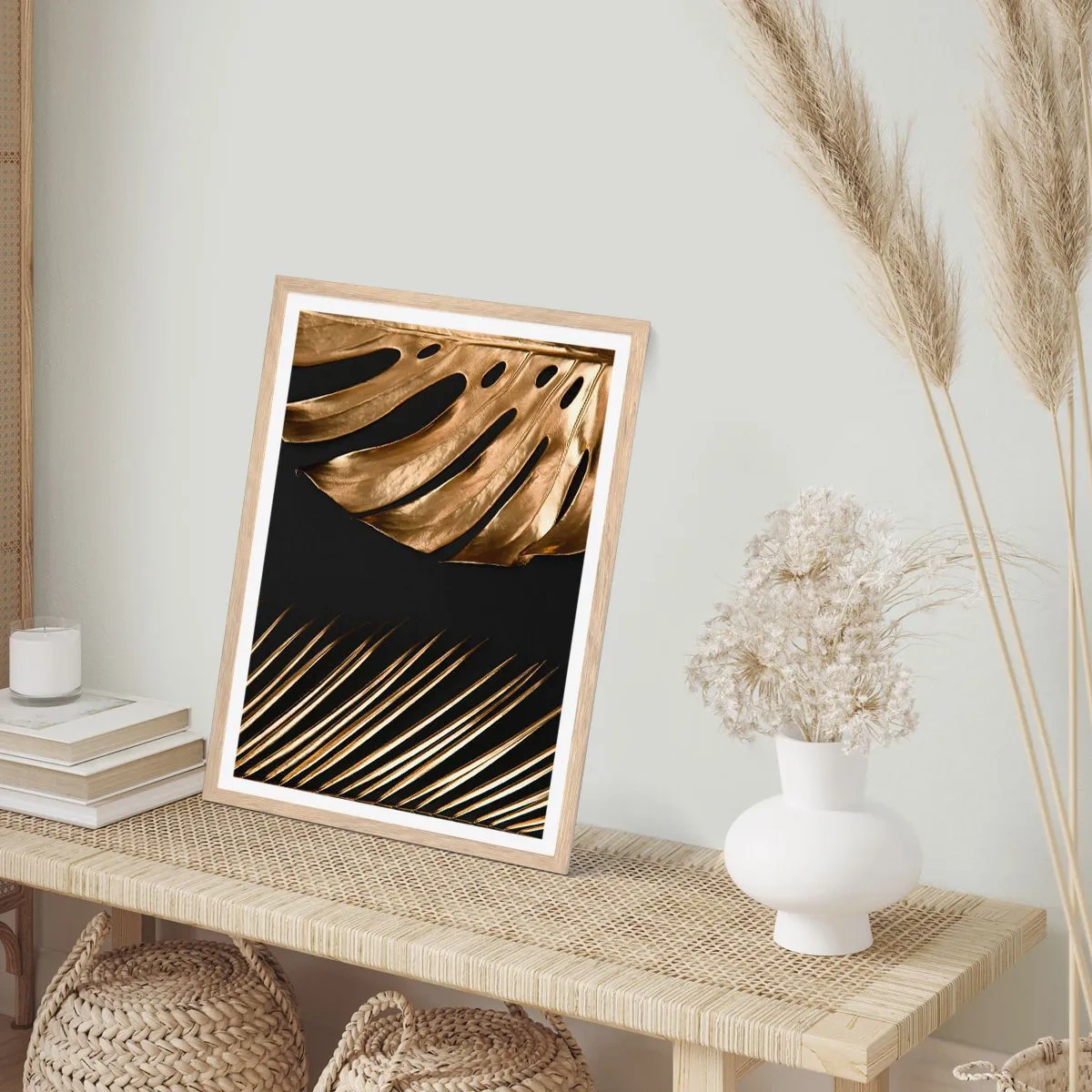 Poster in einem Rahmen aus heller Eiche - Anders und genauso teuer - 50x70 cm