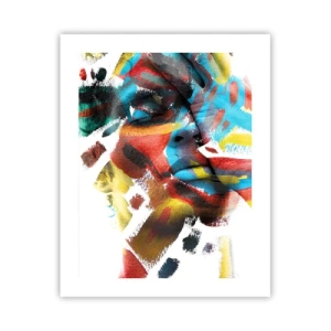 Poster - Eine bunte Persönlichkeit - 40x50 cm