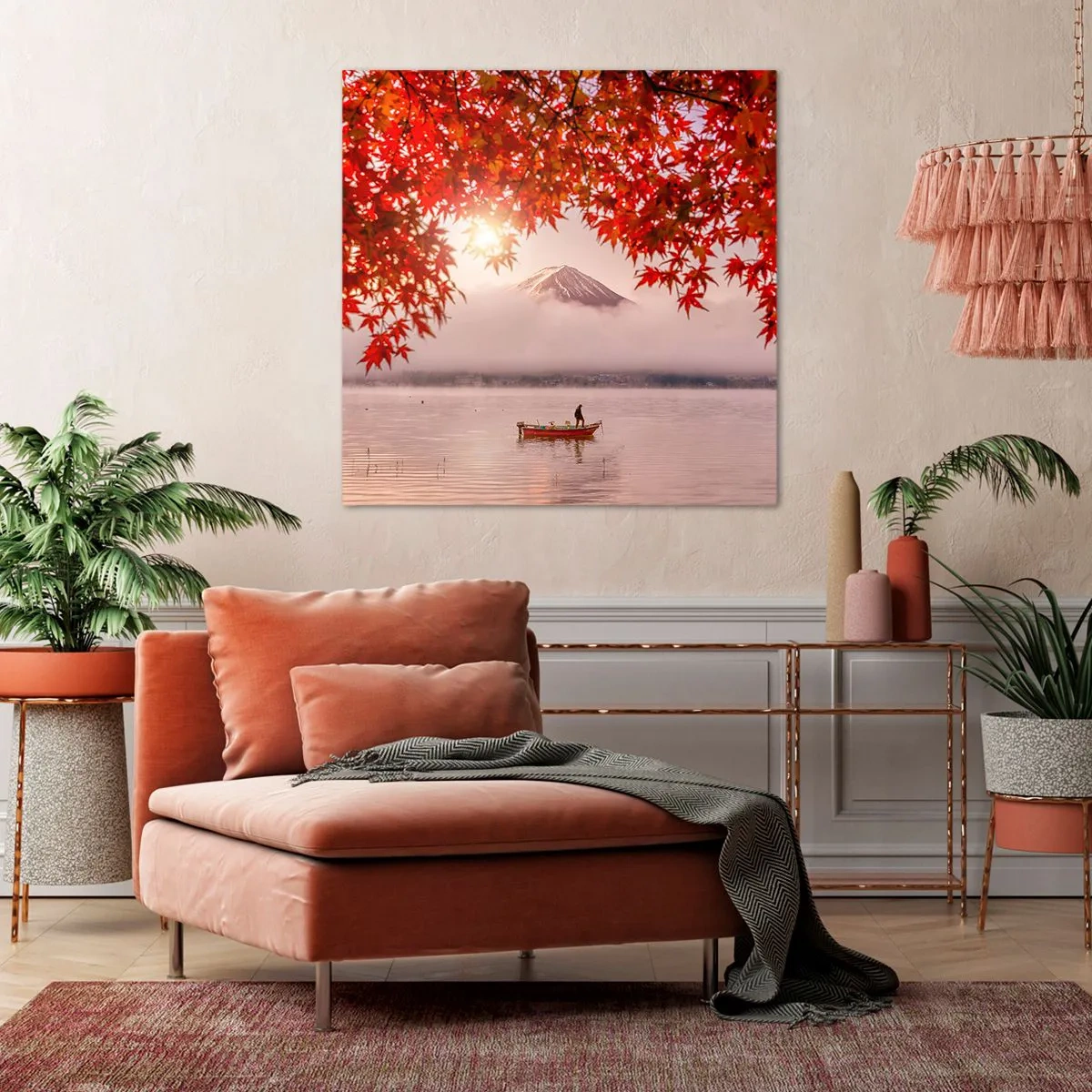 Bild auf Leinwand - Leinwandbild - Im japanischen Klima - 70x70 cm