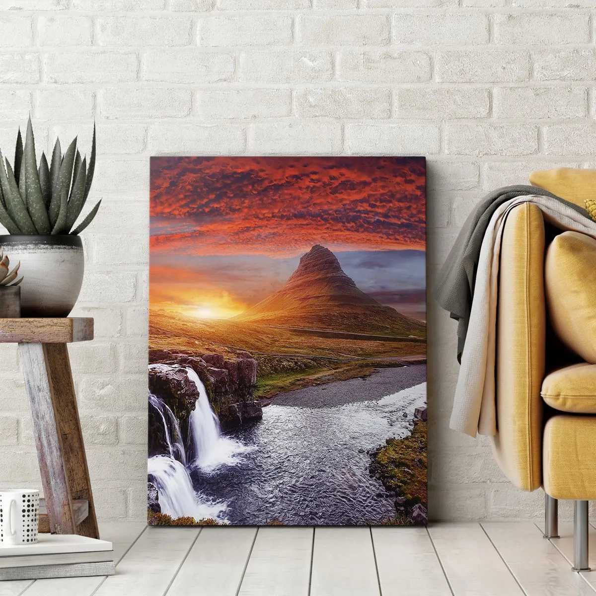 Bild auf Leinwand - Leinwandbild - Ein Blick auf Mittelerde - 65x120 cm