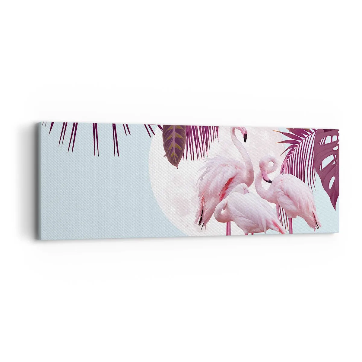 Bild auf Leinwand - Leinwandbild - Drei Vogelgnaden - 90x30 cm