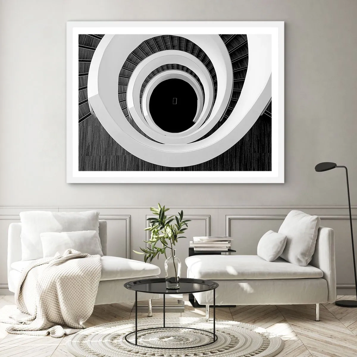 Poster in einem weißen Rahmen - Zum Kern der Sache - 40x30 cm