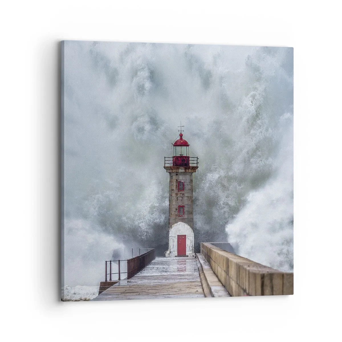 Bild auf Leinwand - Leinwandbild - Das Rauschen des Wassers, der Lärm wird wehen - 70x70 cm