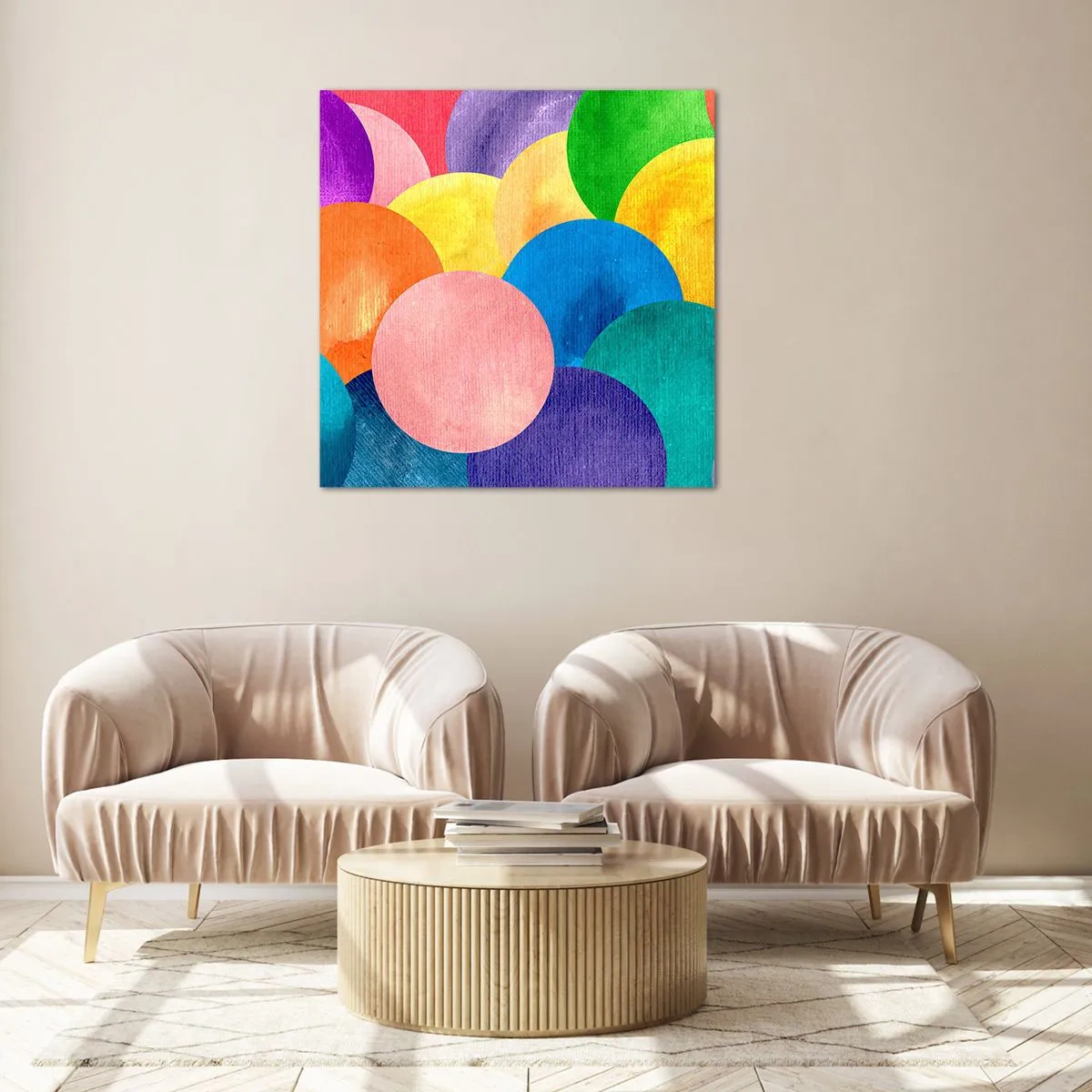 Glasbild - Bild auf glas - Die ursprüngliche Fülle des Lebens - 70x70 cm