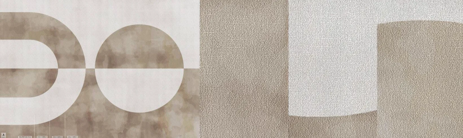 Fototapeten Muster Premium Canvas - Ähnlichkeiten und Unterschiede - Minimalismus, Hell, Formen - 100x30 cm