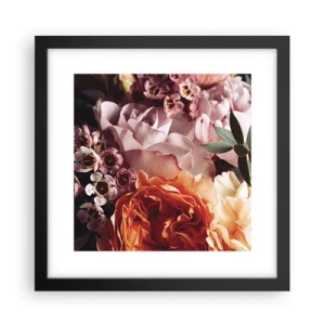 Poster in einem schwarzem Rahmen - Eingehüllt in Schönheit - 30x30 cm