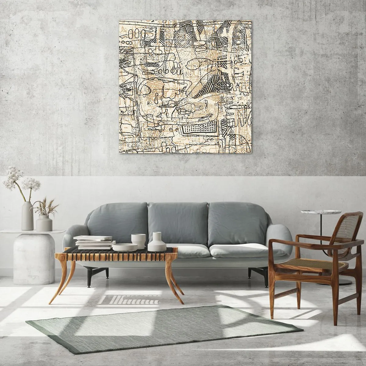 Glasbild - Bild auf glas - Es wartet darauf, entschlüsselt zu werden - 70x70 cm