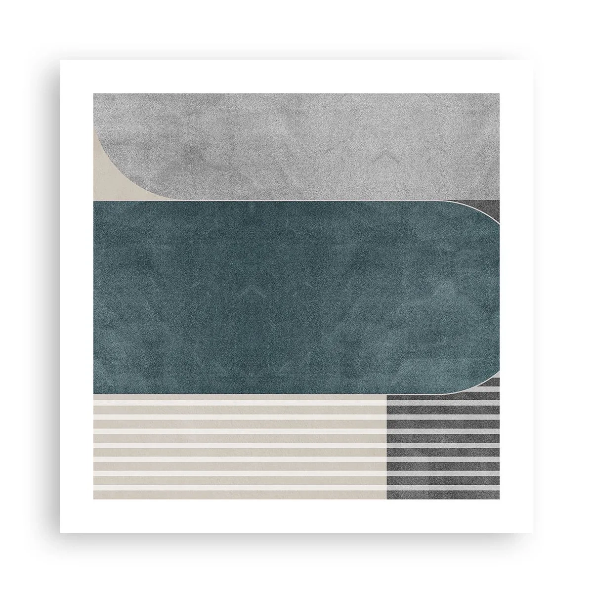 Poster - Komposition auf der Ebene - 50x50 cm