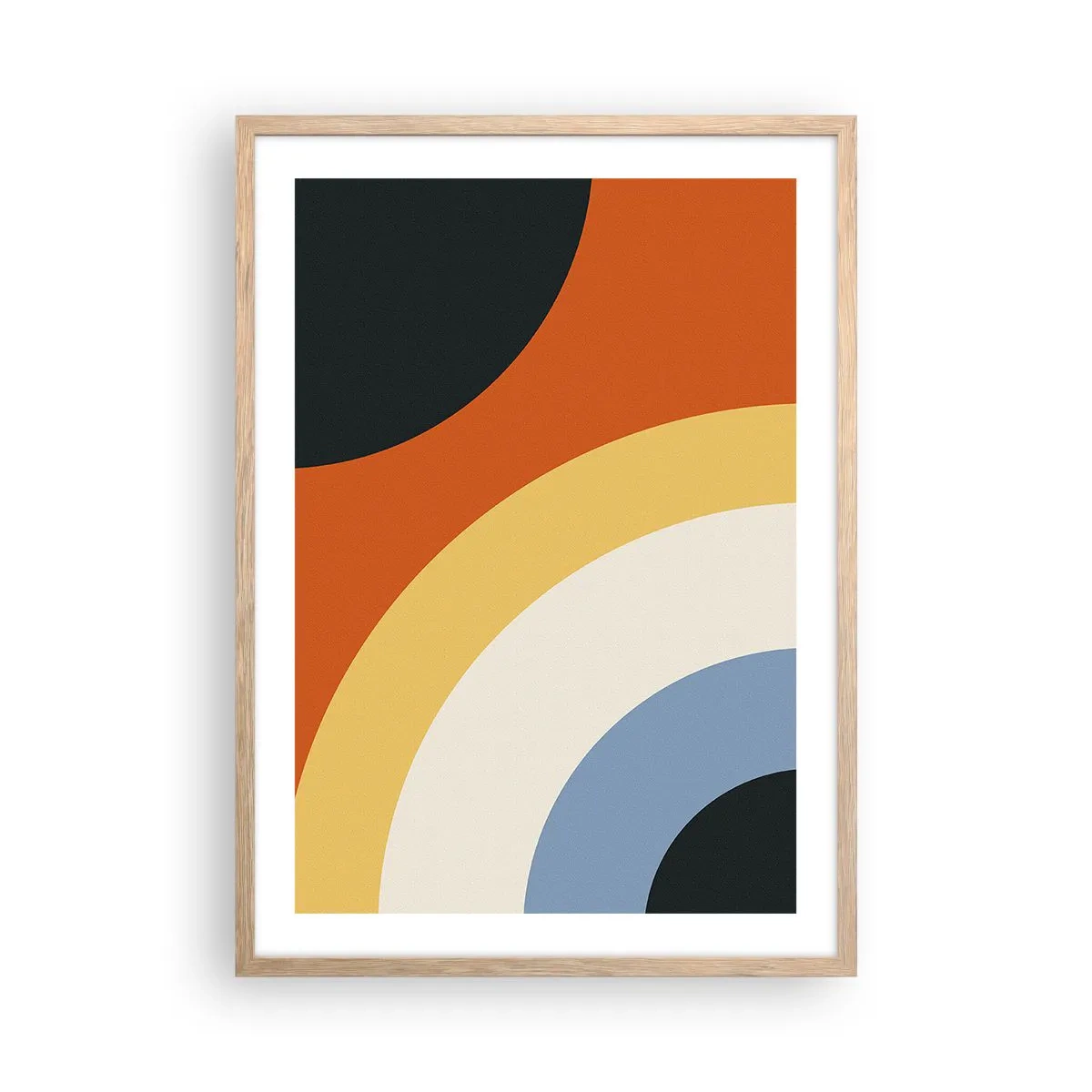 Poster in einem Rahmen aus heller Eiche - Zu mir selbst - 50x70 cm