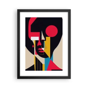 Poster in einem schwarzem Rahmen - Ihre innere Welt - 30x40 cm