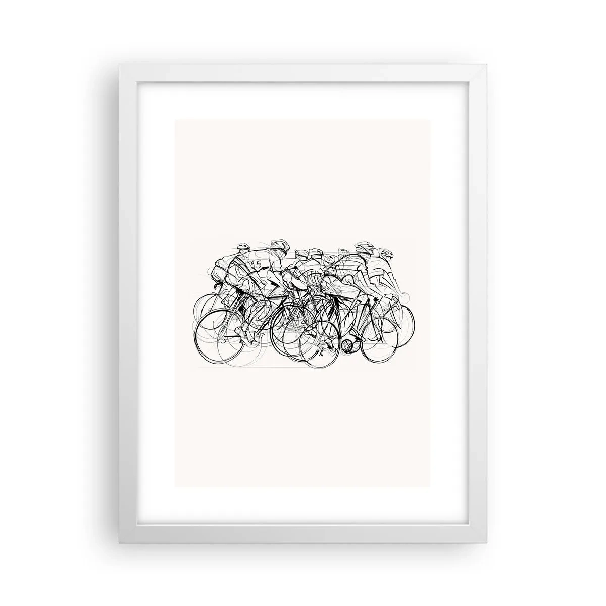 Poster in einem weißen Rahmen - Gemeinsam als Team - 30x40 cm