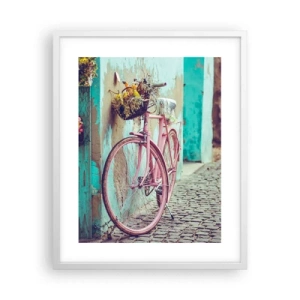 Poster in einem weißen Rahmen - Ich komme gleich wieder - 40x50 cm