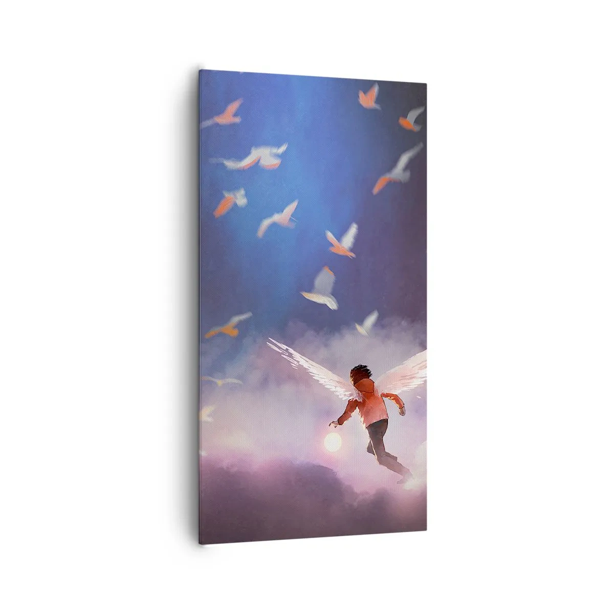 Bild auf Leinwand - Leinwandbild - Du brauchst Fantasie und Mut - 65x120 cm