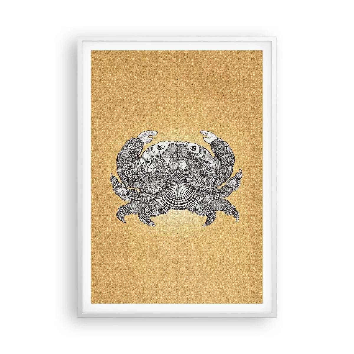 Poster in einem weißen Rahmen - Geschichten von Mr. Krabs - 70x100 cm