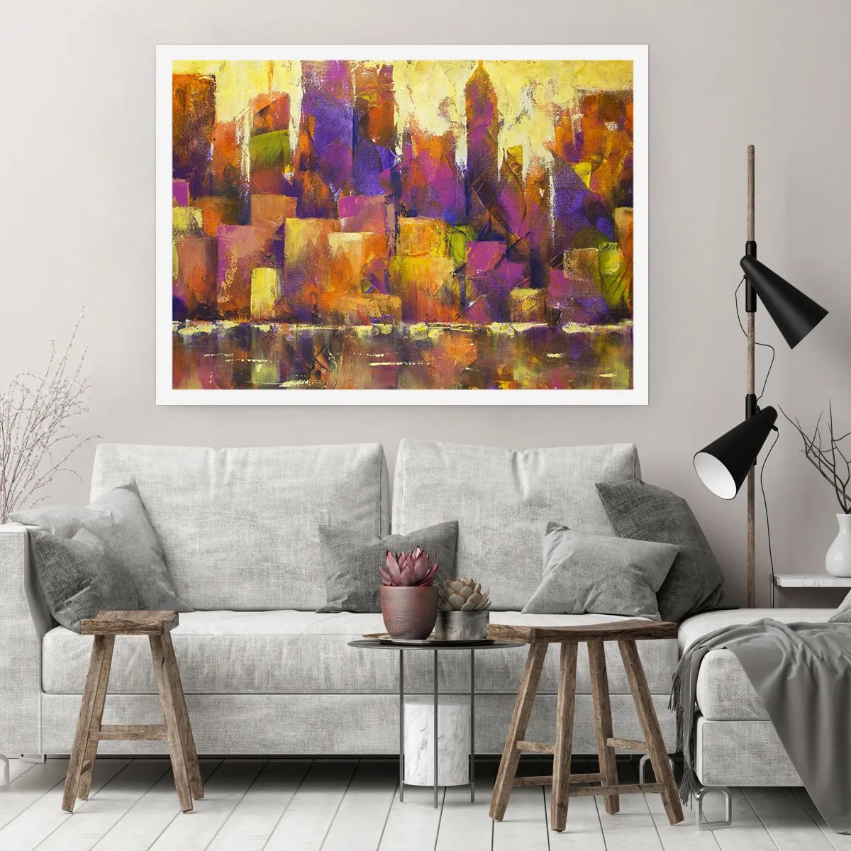 Poster - Metropolitische Komposition - 91x61 cm