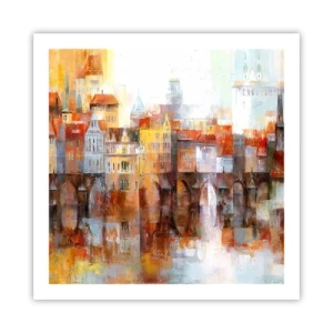 Poster - Schön ist es auch unter der Brücke - 60x60 cm