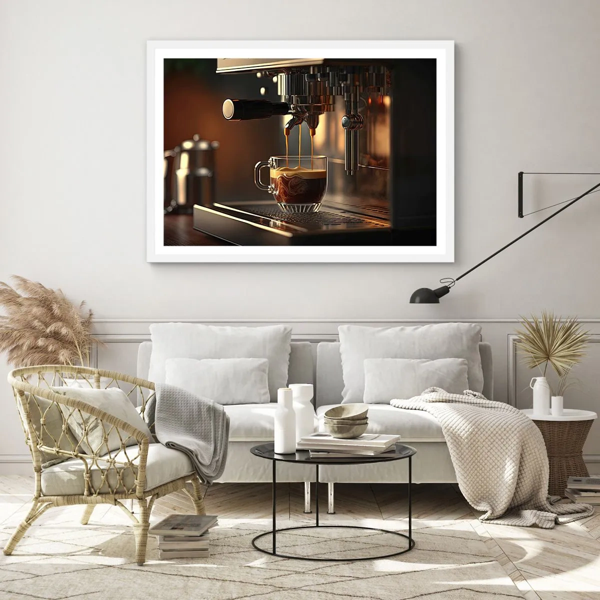 Poster in einem weißen Rahmen - Sinnliche Mischung - 50x40 cm