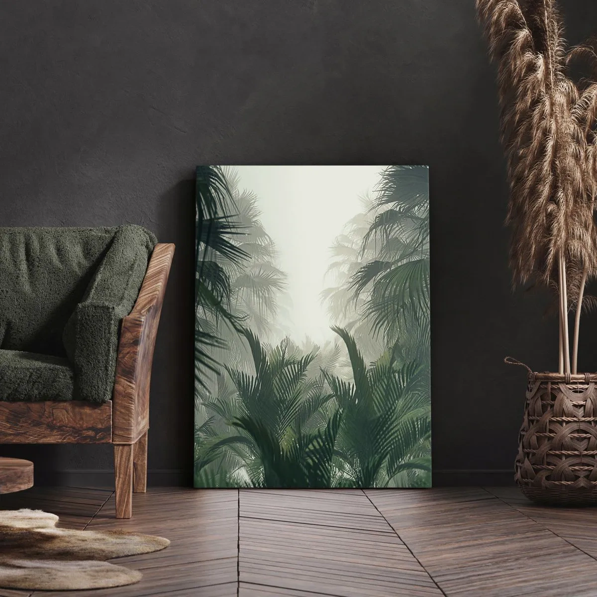 Bild auf Leinwand - Leinwandbild - Tropisches Geheimnis - 45x80 cm