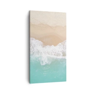 Bild auf Leinwand - Leinwandbild - Eine streichelnde Berührung - 45x80 cm