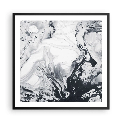 Poster in einem schwarzem Rahmen - Das Innere der Erde - 60x60 cm