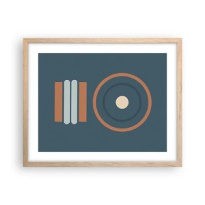 Poster in einem Rahmen aus heller Eiche - Das Wesen der Dinge - 50x40 cm