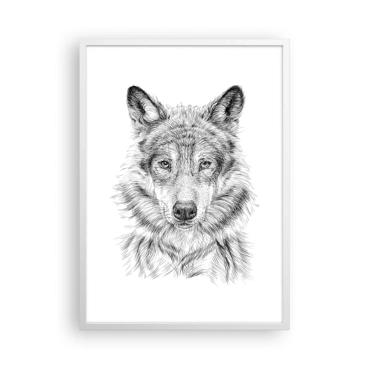 Poster in einem weißen Rahmen - Ein geborener Anführer - 50x70 cm