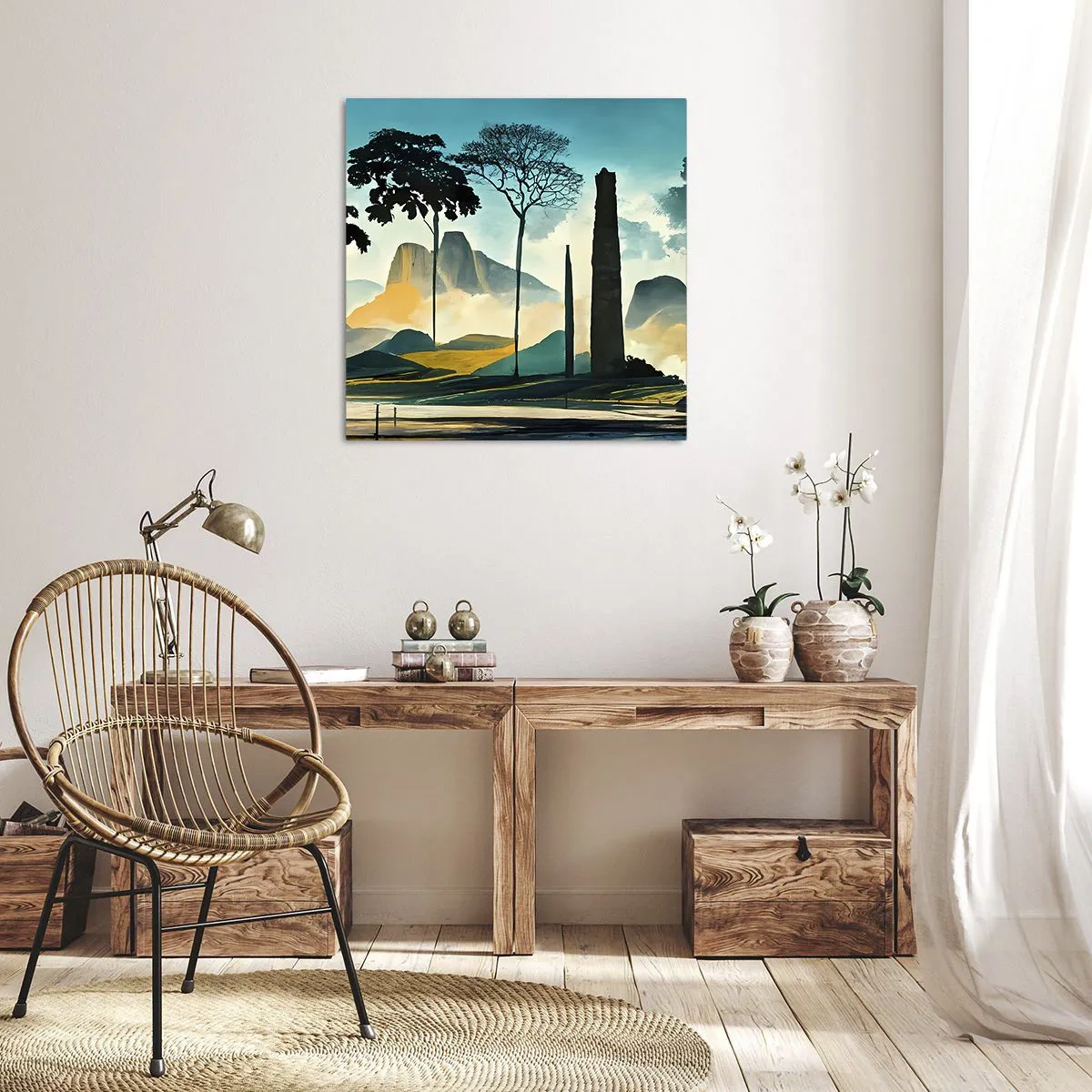 Bild auf Leinwand - Leinwandbild - Immer höher und höher - 40x40 cm