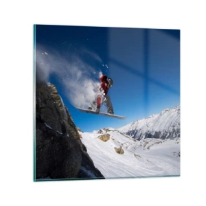 Glasbild - Bild auf glas - Und du wurdest Teil des Raums - 50x50 cm