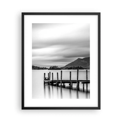 Poster in einem schwarzem Rahmen - Milde und Kraft - 40x50 cm