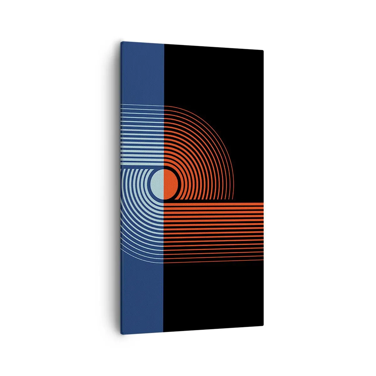 Bild auf Leinwand - Leinwandbild - In einer geometrischen Umarmung - 55x100 cm