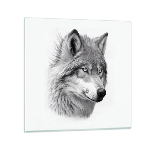 Glasbild - Bild auf glas - Alpha – ohne Zweifel - 60x60 cm