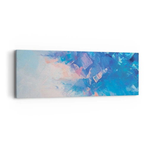 Bild auf Leinwand - Leinwandbild - Winter-Abstraktion - 90x30 cm