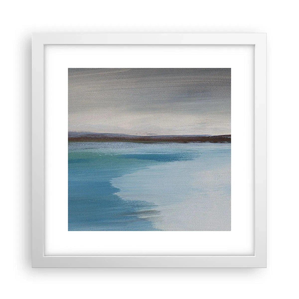Poster in einem weißen Rahmen - Horizontale Landschaft - 30x30 cm